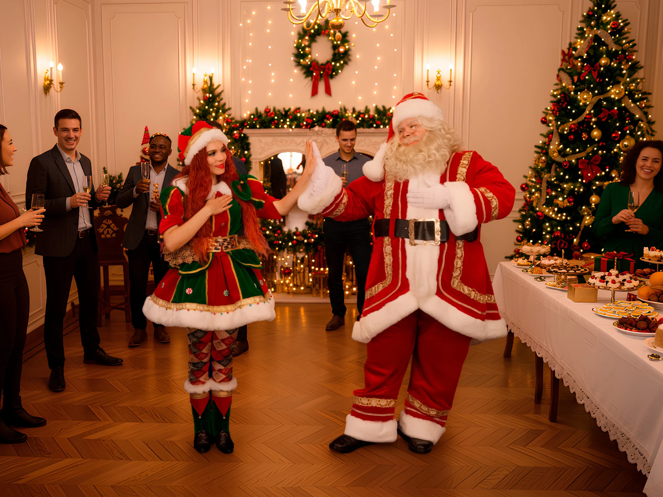 La Visita de Santa y Duende